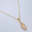 Set Cadena y Dije Veneciana + Virgen Maria 1.7gr / 44.5cm / Oro Amarillo 18K (Oferta) $
