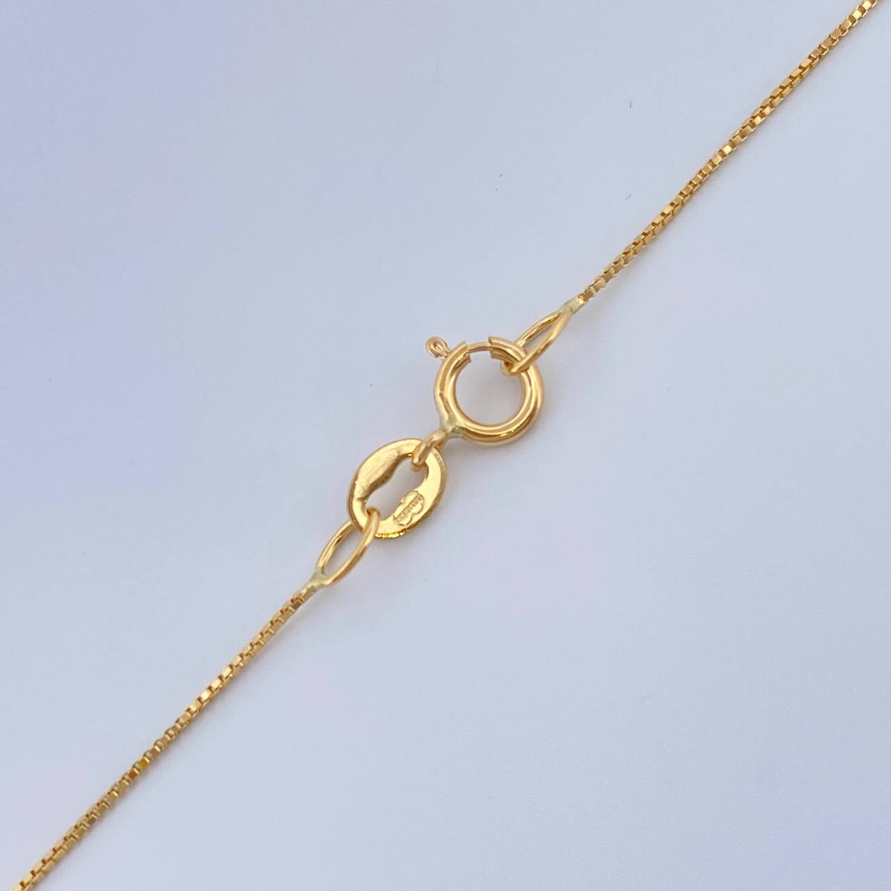 Set Cadena y Dije Veneciana + Virgen De Guadalupe 1.35gr / 45.3cm / Oro Amarillo 18K (Oferta) $