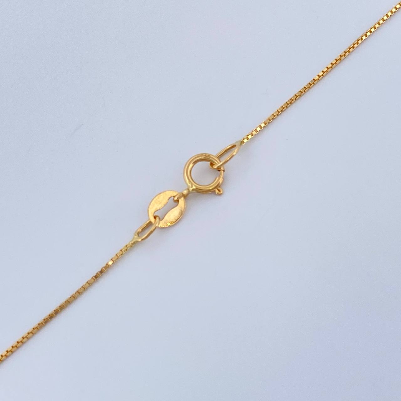 Set Cadena y Dije Veneciana + Virgen Maria 1.7gr / 44.5cm / Oro Amarillo 18K (Oferta) $