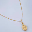 Set Cadena y Dije Veneciana + Virgen De Guadalupe 1.3gr / 45.2cm / Oro Amarillo 18K (Oferta) $