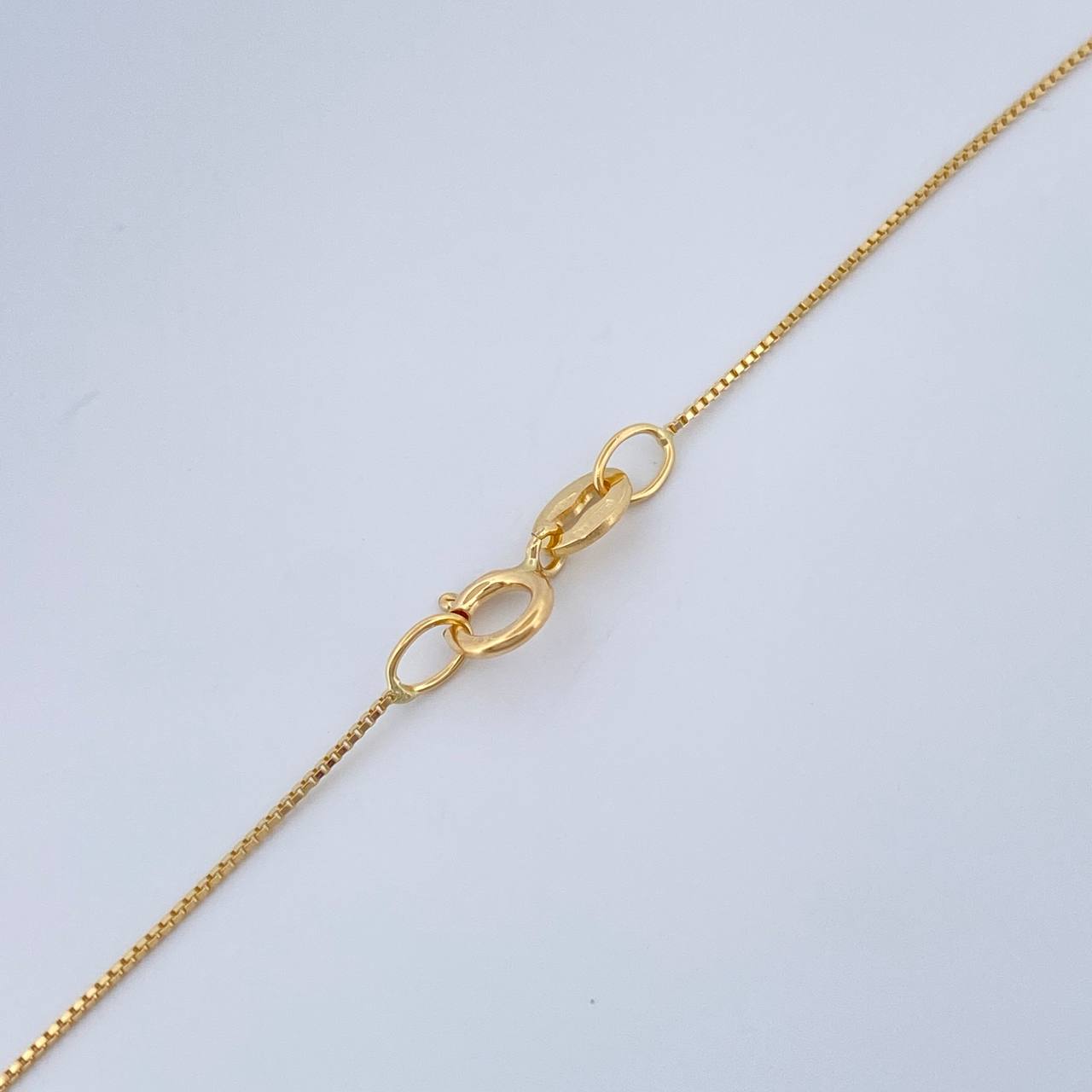 Set Cadena y Dije Veneciana + Virgen De Guadalupe 1.3gr / 45.2cm / Oro Amarillo 18K (Oferta) $