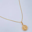 Set Cadena y Dije Veneciana + San Benito 1.4gr / 45.1cm / Oro Amarillo 18K (Oferta) $