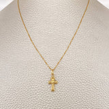 Set Cadena y Dije Veneciana + Cruz Egipcia 1.45gr / 44.5cm / Oro Amarillo 18K (Oferta) $