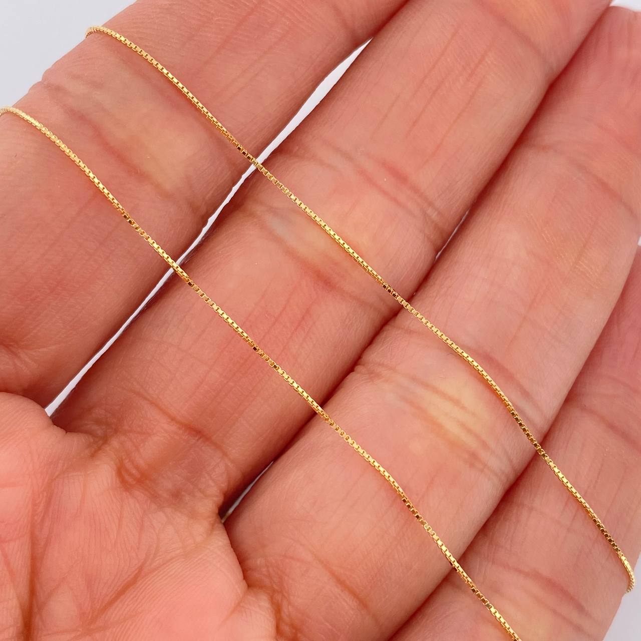 Set Cadena y Dije Veneciana + Cruz Egipcia 1.45gr / 44.5cm / Oro Amarillo 18K (Oferta) $