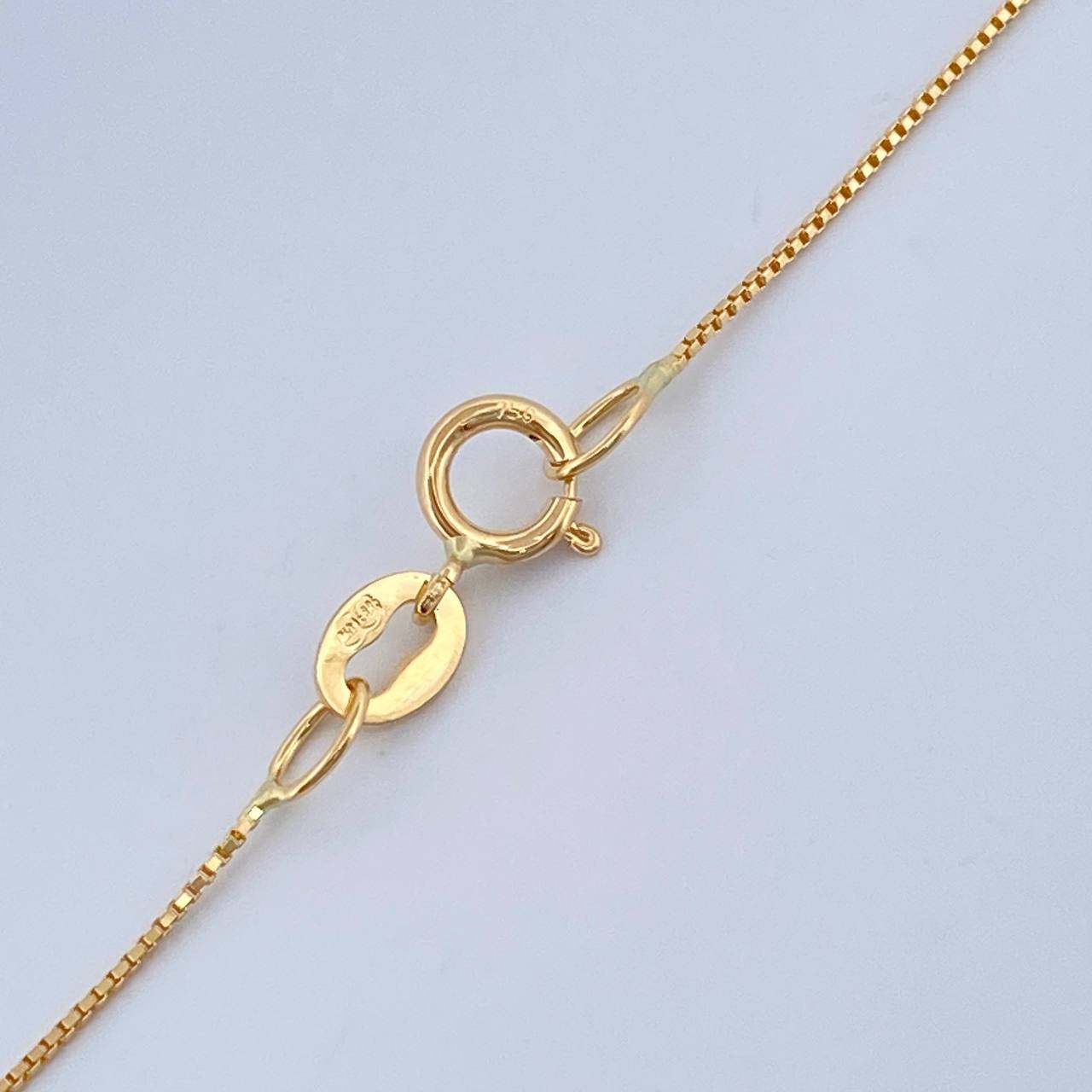 Set Cadena y Dije Veneciana + Cruz Egipcia 1.45gr / 44.5cm / Oro Amarillo 18K (Oferta) $