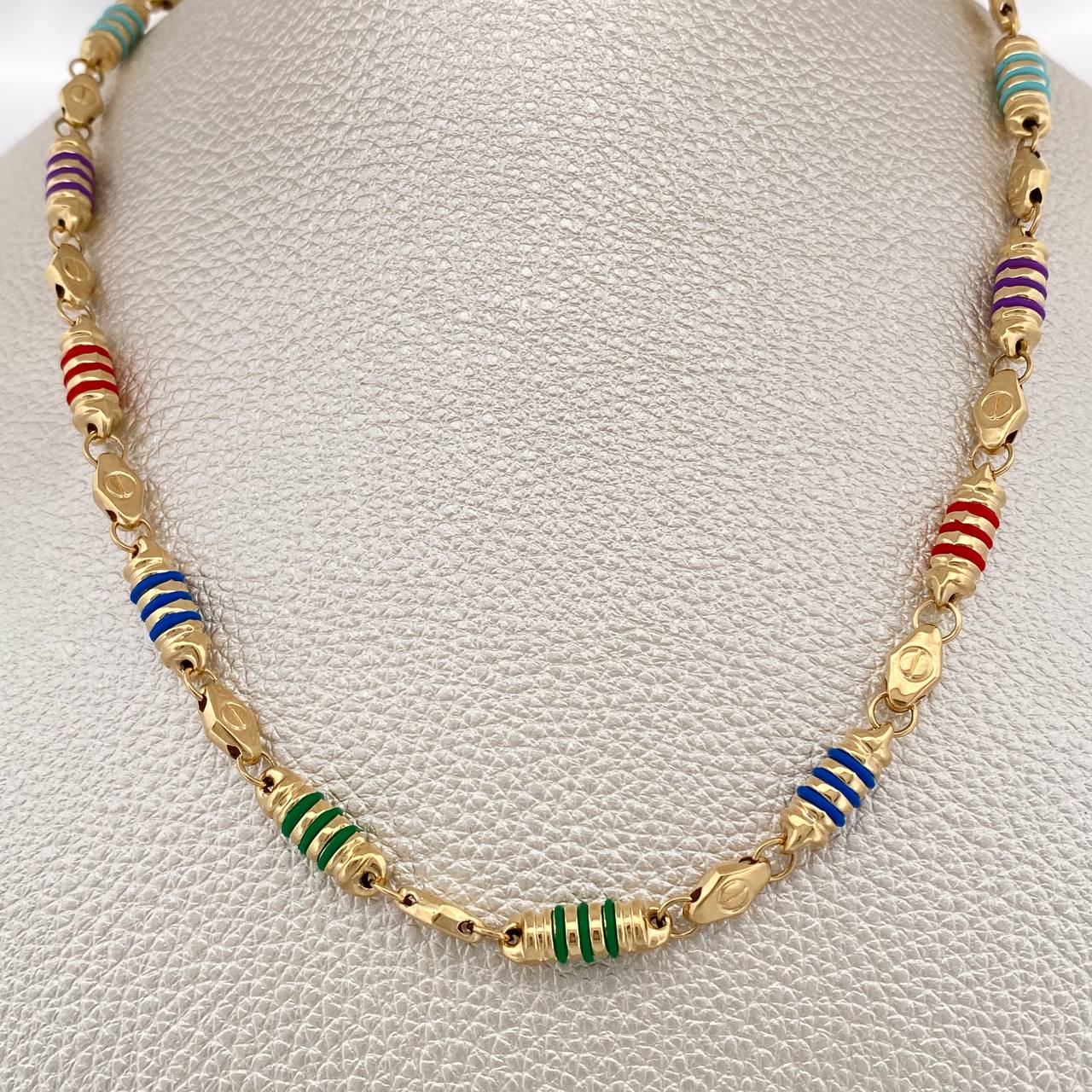 Cadena Rustica Barril Tornillo 20.35gr / 69cm / 4.7mm Oro Amarillo 18K $