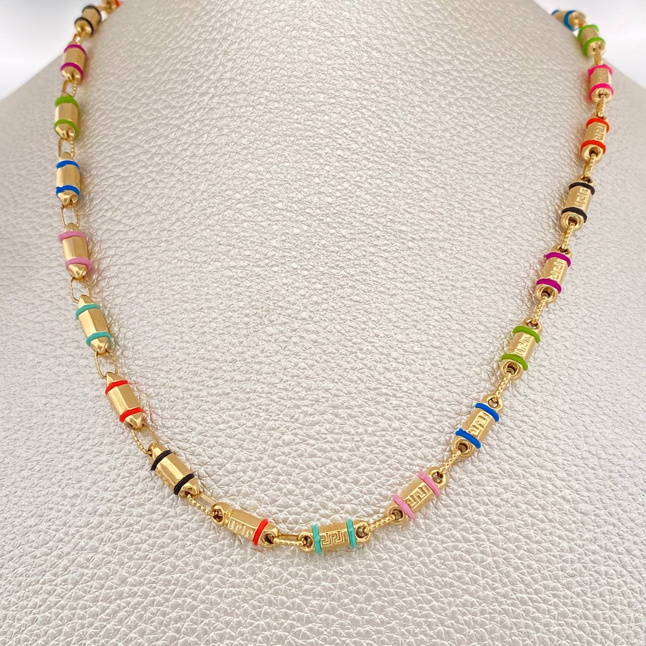 Cadena Rustica Tribal 13.35gr / 62.5cm / 4.12mm Oro Amarillo 18K $