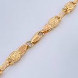 Cadena Rustica Barril Tec 15.55gr / 61.5cm / 5.4mm Oro Amarillo 18K $