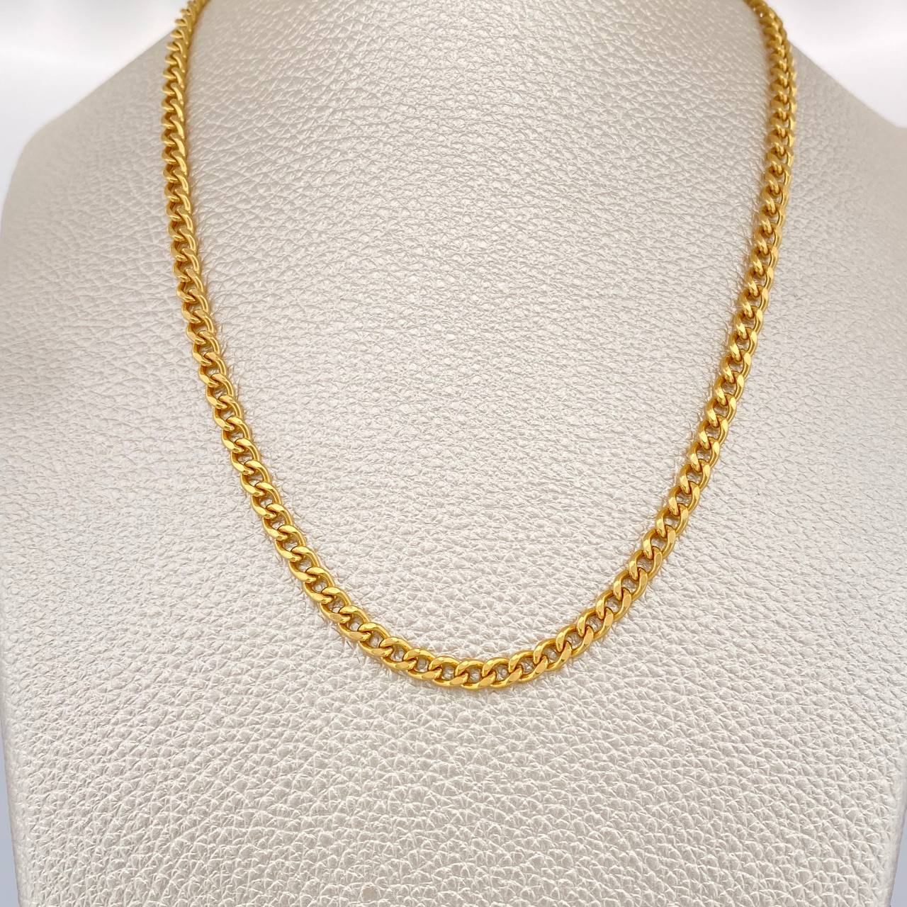 Cadena Cuabana 5.15gr / 60cm / 3mm Oro Amarillo +1 18K &