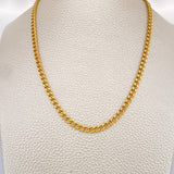 Cadena Cuabana 5.15gr / 60cm / 3mm Oro Amarillo +1 18K &