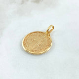 Dije Medalla San Benito 4.6gr / 3cm / Oro Amarillo 18K ©