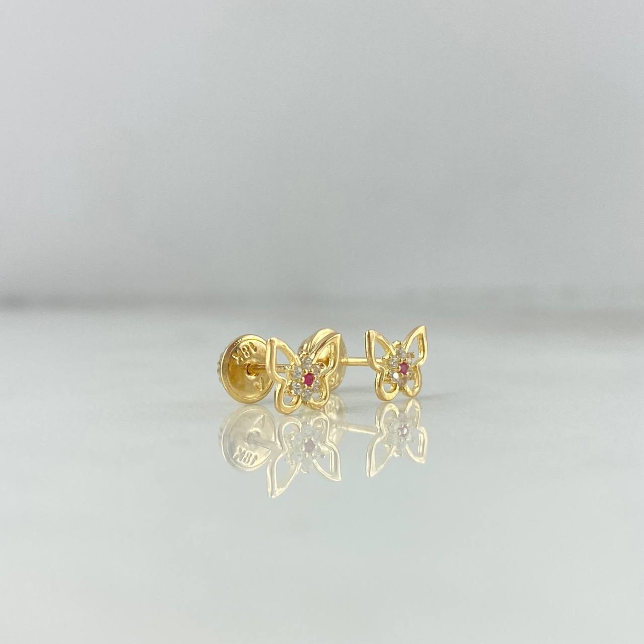 Topos Mariposa Silueta 0.75gr / Circones Blancos-Rojos Oro Amarillo