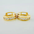 Candongas Carril 1.7gr / 1.3cm / Oro Amarillo 18K