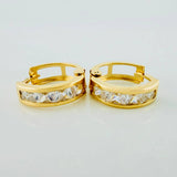 Candongas Carril 1.7gr / 1.3cm / Oro Amarillo 18K
