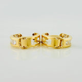 Candongas Carril 1.7gr / 1.3cm / Oro Amarillo 18K
