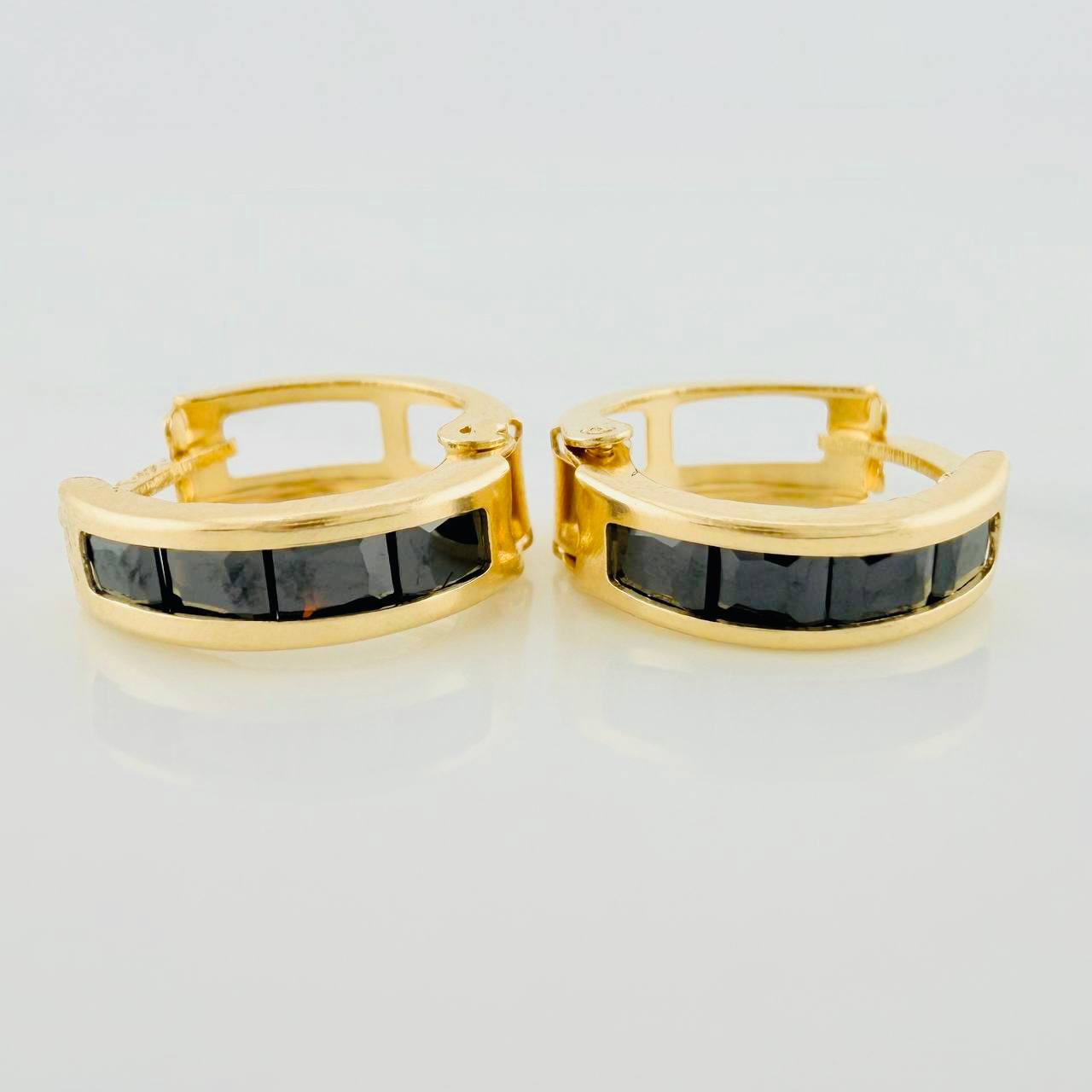 Candongas Carril 1.7 g / 1.3 cm Oro Amarillo 18K