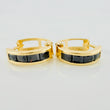 Candongas Carril 1.7 g / 1.3 cm Oro Amarillo 18K