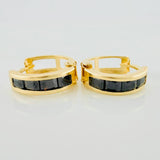 Candongas Carril 1.7 g / 1.3 cm Oro Amarillo 18K