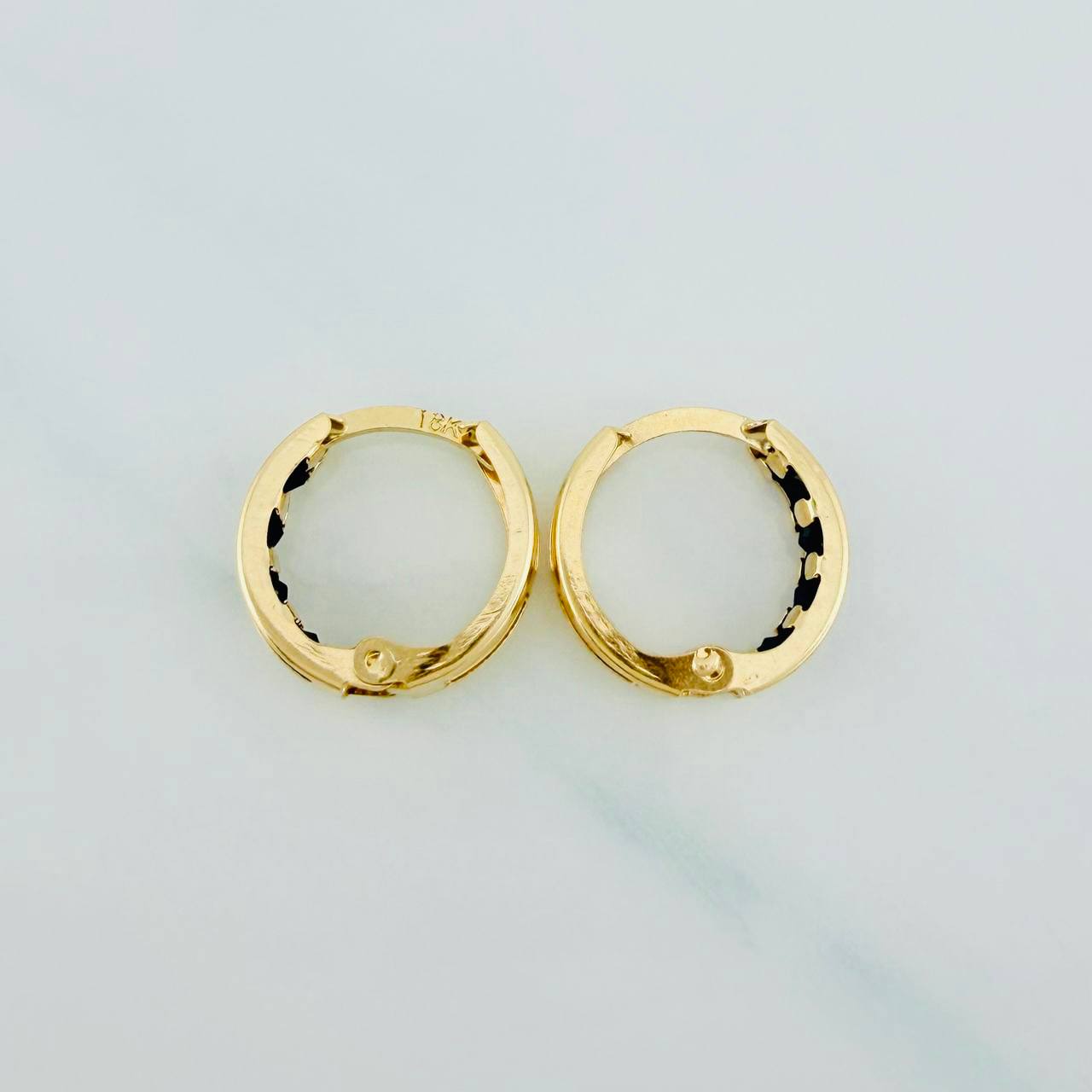 Candongas Carril 1.7 g / 1.3 cm Oro Amarillo 18K