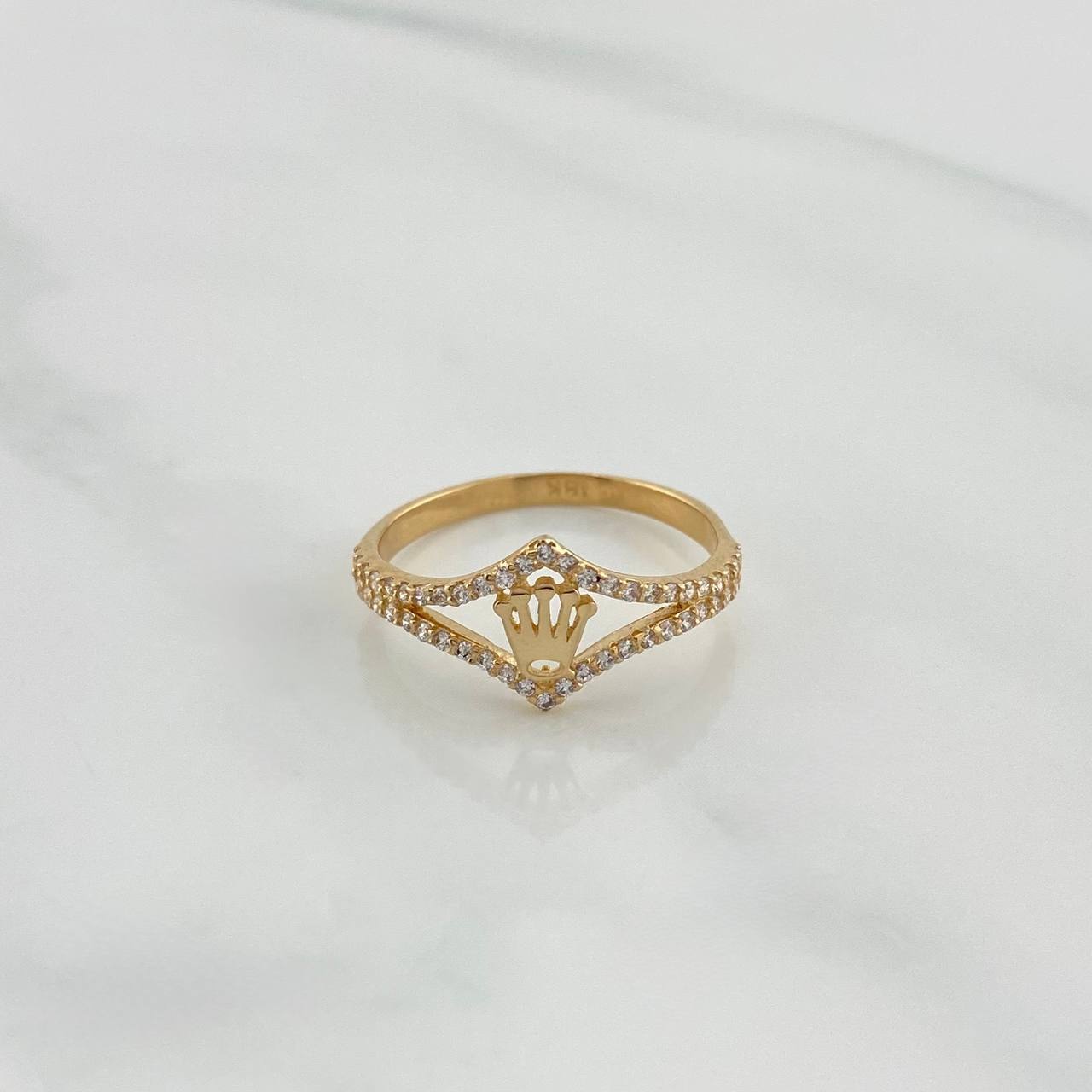 Anillo Corona 1.75 g / T6 Oro Amarillo 18K