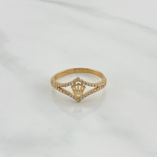 Anillo Corona 1.75 g / T6 Oro Amarillo 18K