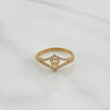 Anillo Corona 1.75 g / T6 Oro Amarillo 18K