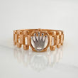 Anillo Correa Corona 1.95 g / T7 Dos Oros Blanco Rosa 18K