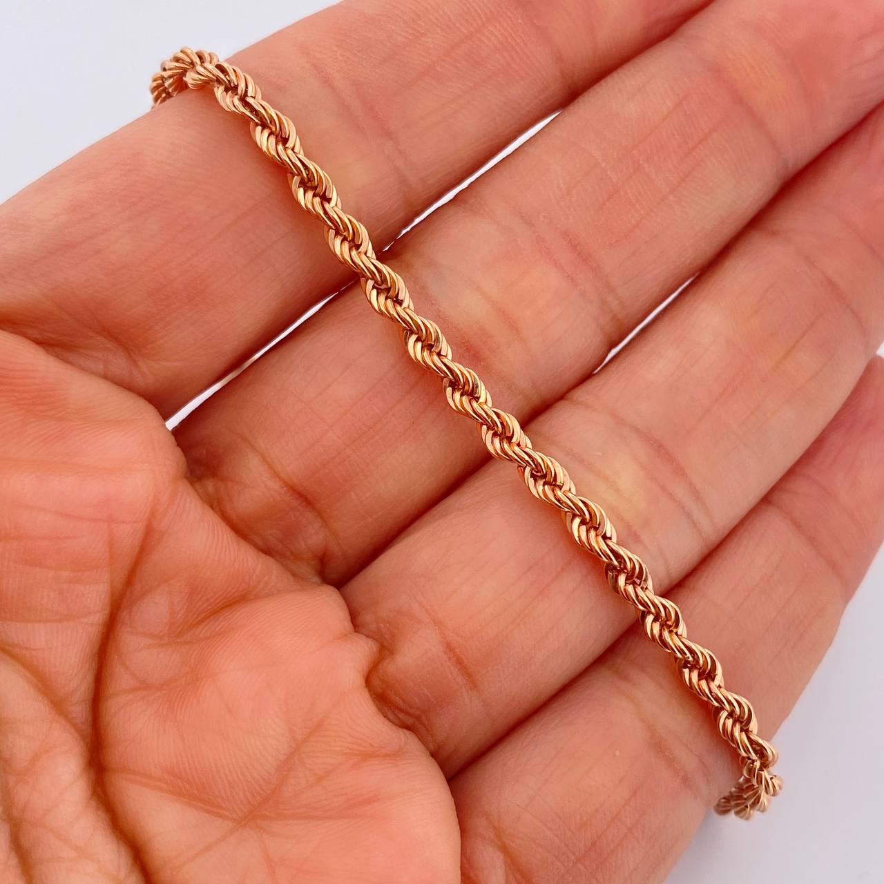 Pulso Lazo 2.95gr / 19cm / 3.2mm Oro Rosa +3 18K %