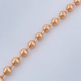Pulso Tipo Militar 6.6gr / 20cm / 4mm Oro Rosa +3 18K %