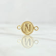 Herraje Letra N 0.65gr / 1.7cm / Circulo Bordeado Oro Amarillo 18K ©