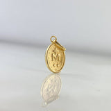 Dije Virgen Milagrosa 0.9gr / 2.1cm / Troquelado Oro Amarillo