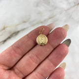 Dije Virgen de Guadalupe 0.6gr / 2cm / Circular Oro Amarillo