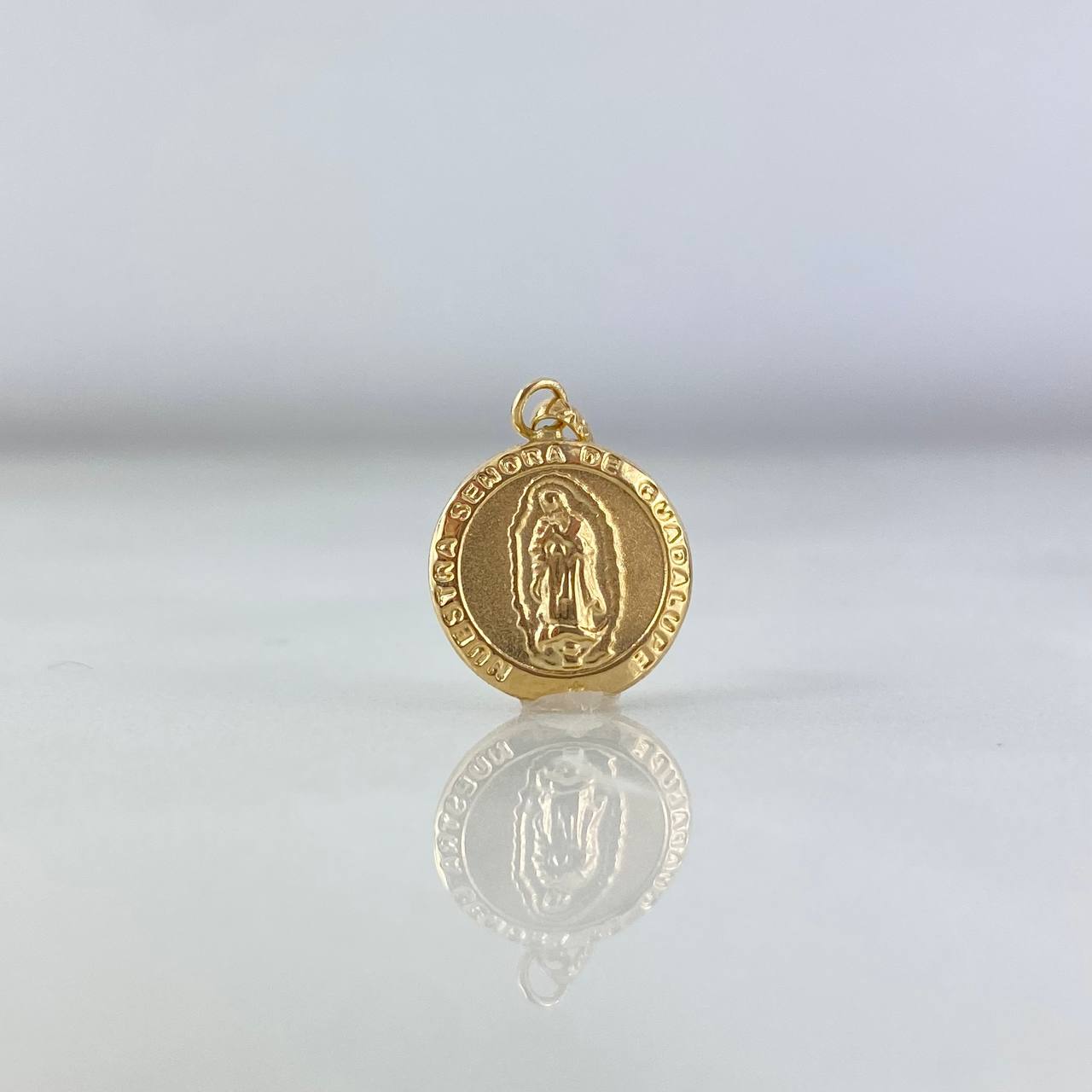Dije Virgen de Guadalupe 0.6gr / 2cm / Circular Oro Amarillo