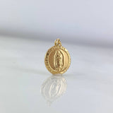 Dije Virgen de Guadalupe 0.6gr / 2cm / Circular Oro Amarillo