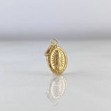 Dije Virgen de Guadalupe 0.45gr / 1.8cm / Troquelado Oro Amarillo