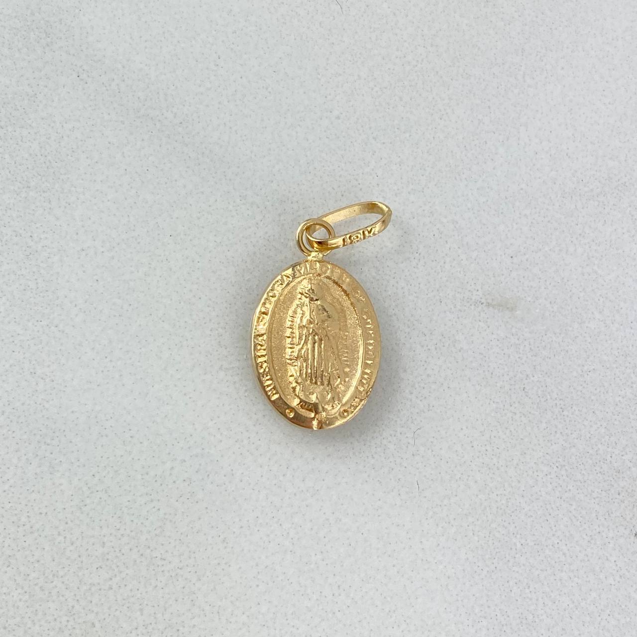 Dije Virgen de Guadalupe 0.5gr / 2cm / Troquelado Oro Amarillo