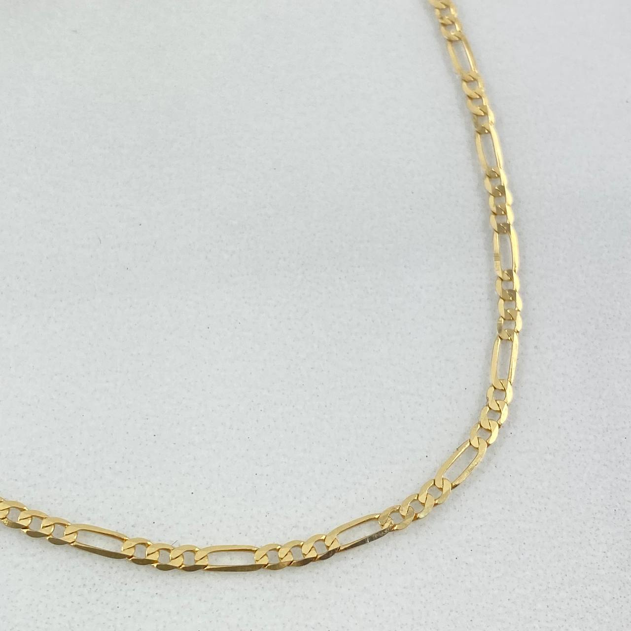 Cadena Figaro 1.8gr / 40cm / 2.1mm Oro Amarillo +1
