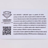 Topos Corazón Doble Zafiro 1.76pts Diamantes 20pts 4.15g / 9.6mm Oro Blanco 18K