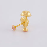 Topos Bisel 0.4g / 2.8mm Oro Amarillo 18K