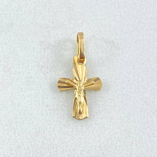 Dije Crúz Cristo 0.4gr / 1.6cm / Oro 18K ©