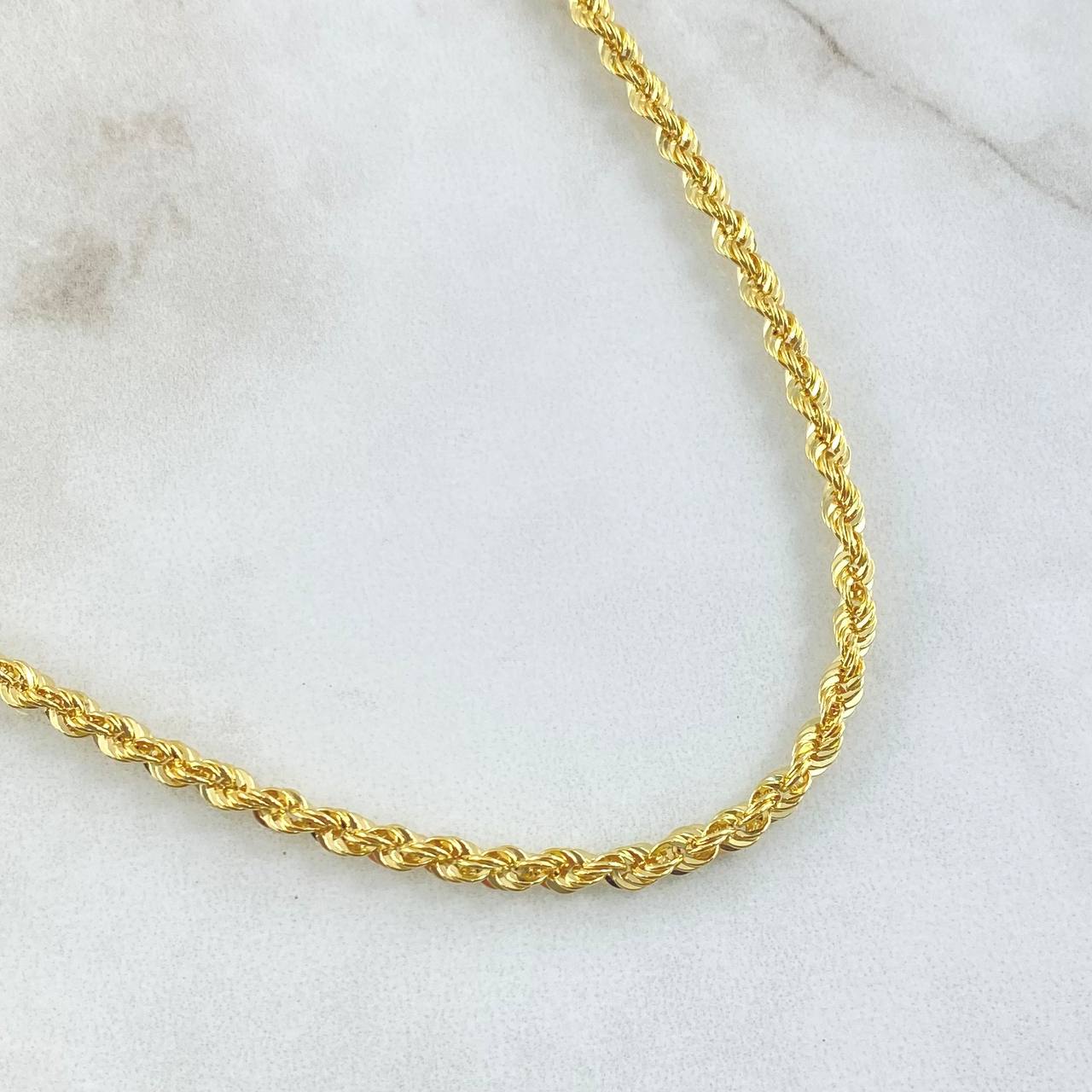 Cadena Lazo 8.65gr / 70cm / +3 Oro 18K