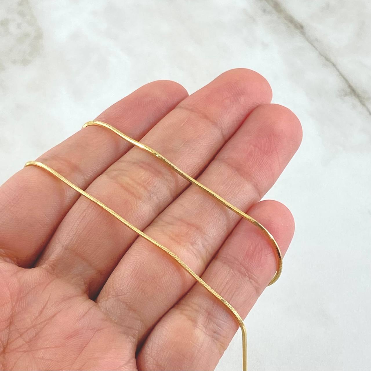 Cadena Ratón Veneciano 5.6gr / 50cm / +3 Oro 18K