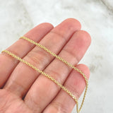 Cadena China 3.35gr / 50cm / +1 Oro 18K