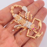 Dije Escorpion 16.5gr / 5.7cm / Dos Oros Blanco Rosa 18K $