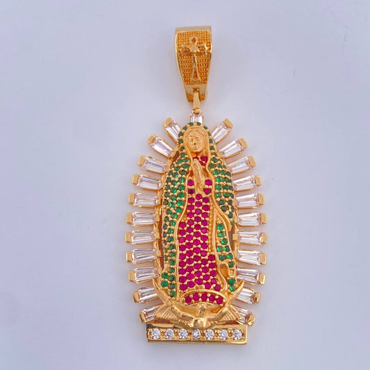 Dije Virgen De Guadalupe 11.2gr / 5.1cm / Oro Amarillo 18K $