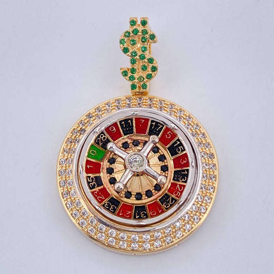 Dije Ruleta 11.7gr / 4cm / Tres Oros 18K $