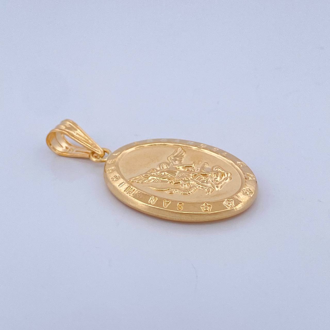 Dije San Miguel 3.65gr / 4.3cm / Oro Amarillo 18K $