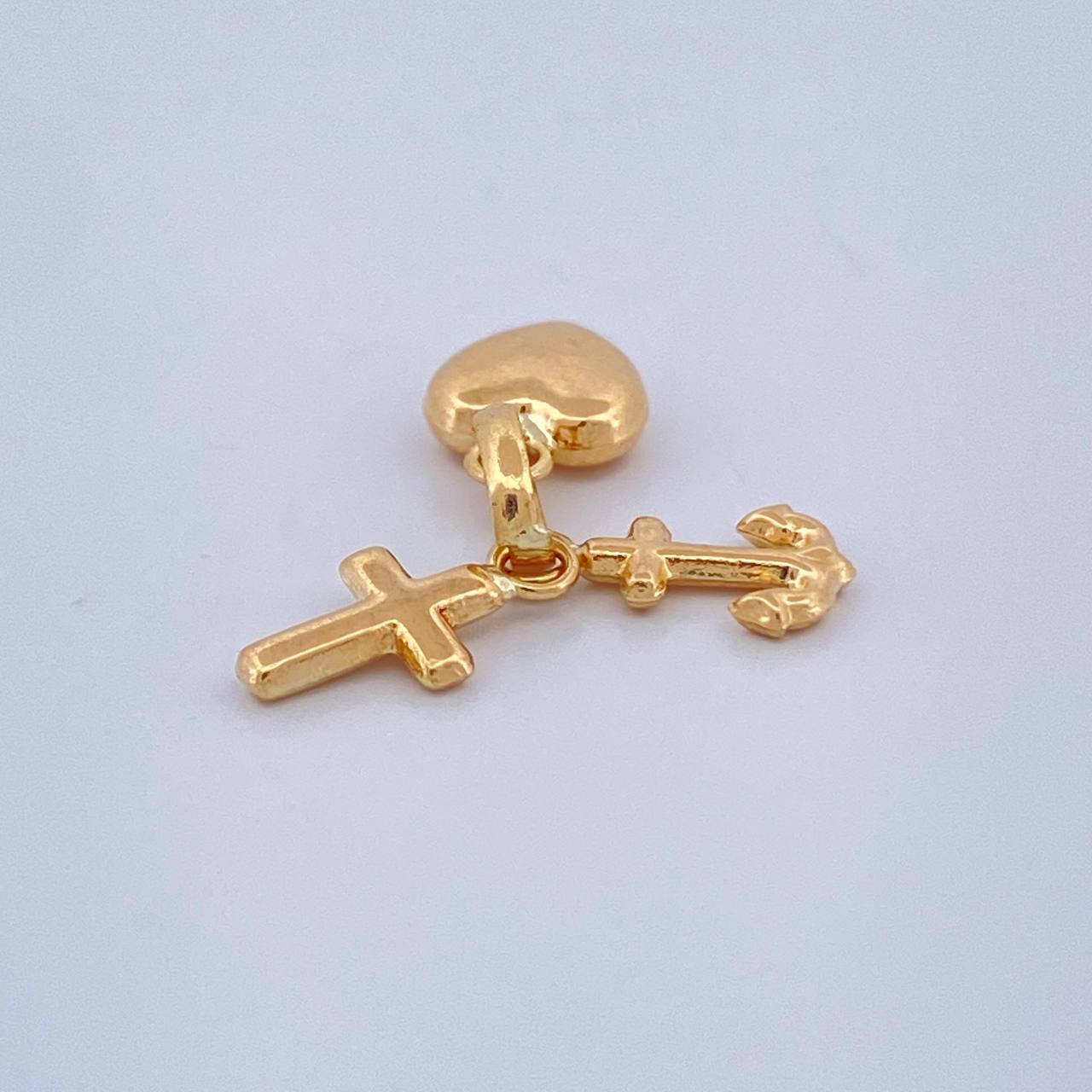 Dije Tres Gracias 0.5gr / 1.5cm / Oro Amarillo 18K $