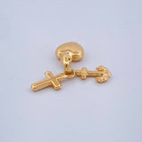 Dije Tres Gracias 0.5gr / 1.5cm / Oro Amarillo 18K $