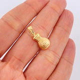 Dije Bolsa De Dinero 0.75gr / 2.2cm / Oro Amarillo 18K $